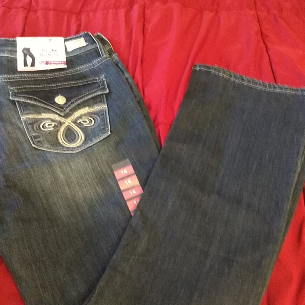 Seven7 mid rise slim boot jeans - Picture 8 of 9